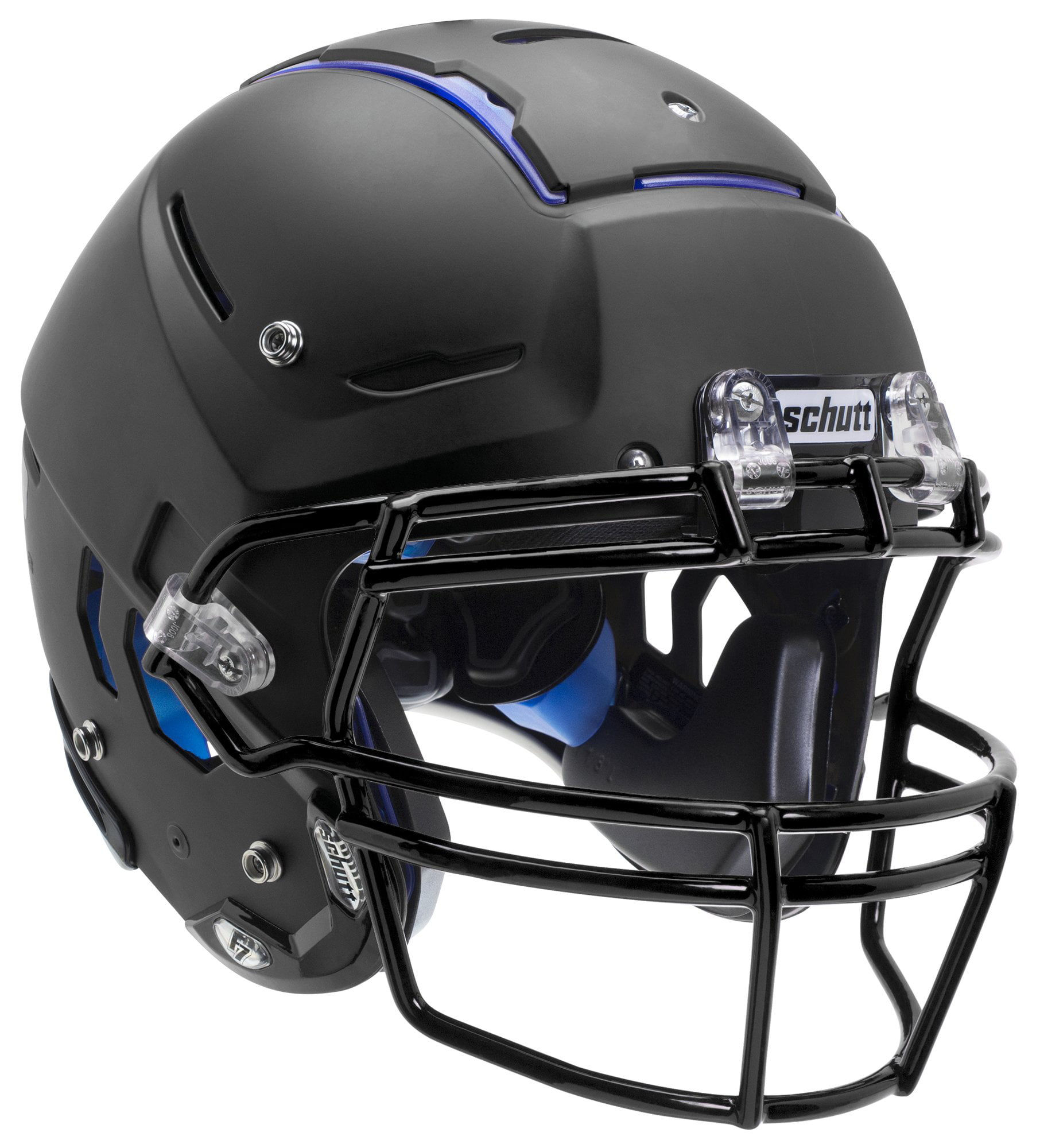Schutt F7 LX1 Youth Football Helmet (L, Matte Black)