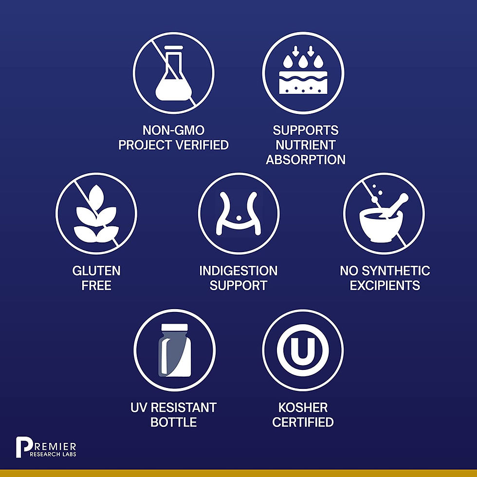 Thumbnail: Premier Research Labs HCL - Betaine Hydrochloride Acid Supplement - Supports Di