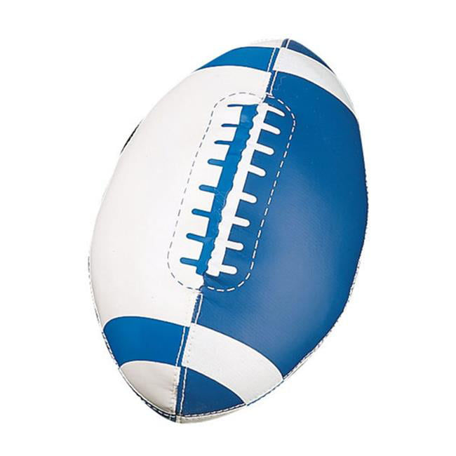 Champion Sports FF7 Soft Sport Mini Football, Royal Blue & White - Size 3