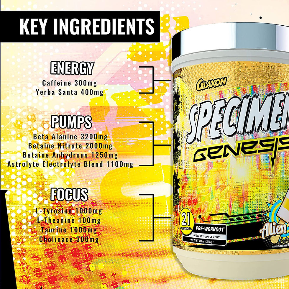 Thumbnail: Specimen Full Spectrum High Stimulant Pre-Workout Powder | Supercharged Energy