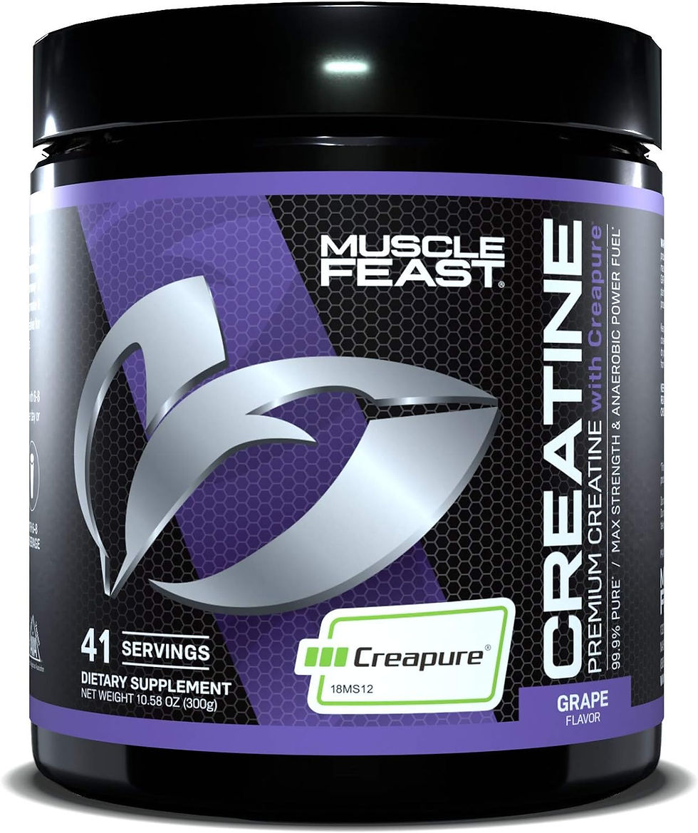 Thumbnail: MUSCLE FEAST Creapure Creatine Monohydrate Powder | Premium Pre-Workout or Post