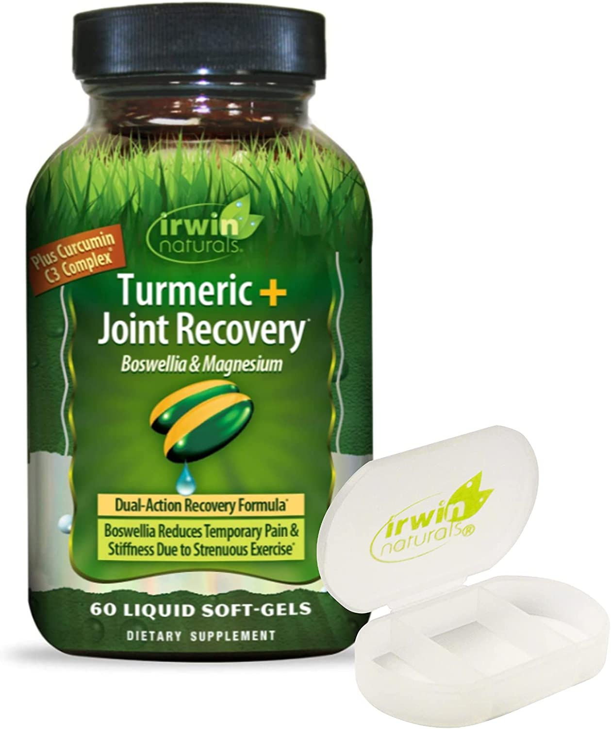 Irwin Naturals Turmeric Joint Recovery for Post Workout Recovery, 60 Liquid Sof