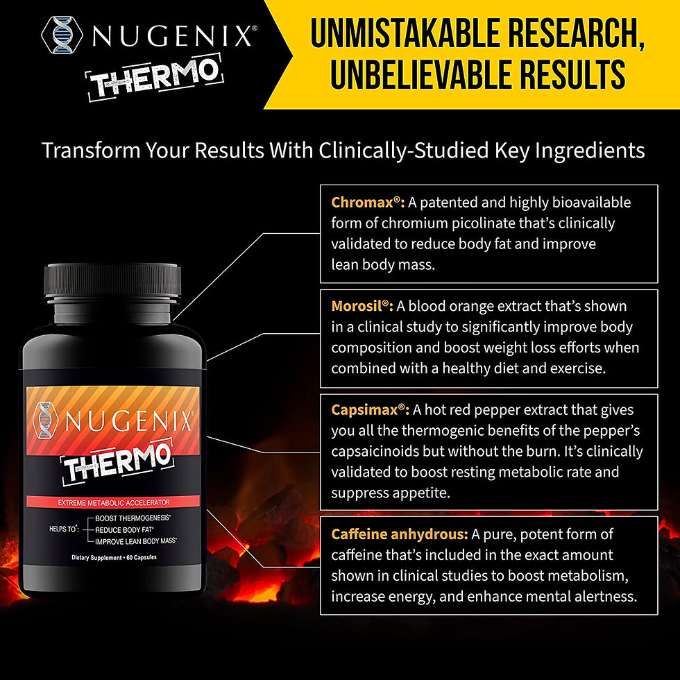 Thumbnail: Nugenix Thermo - Thermogenic Fat Burner Supplement Pills for Men, Extreme Metab