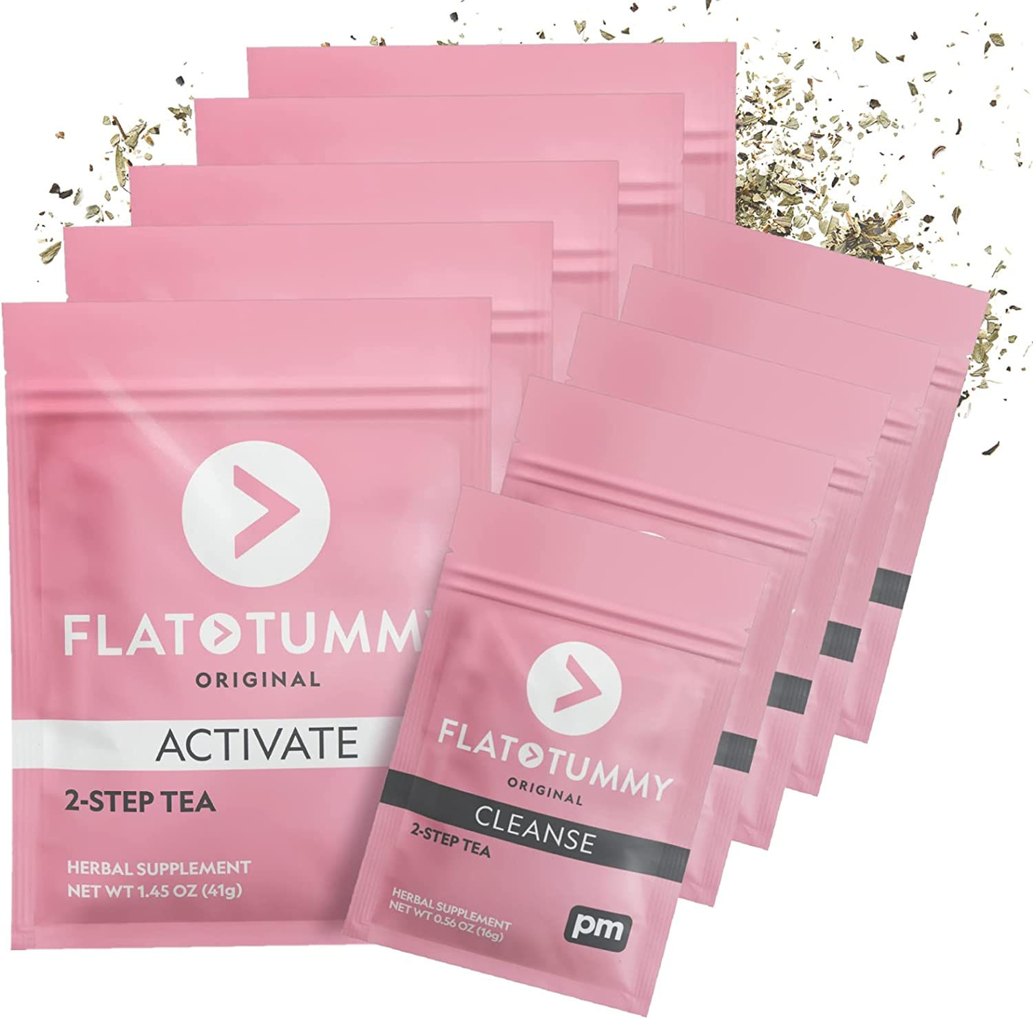 Flat Tummy – 2-step, 4 Week Program – Detox Tea to Boost Energy & Reduce Bloati