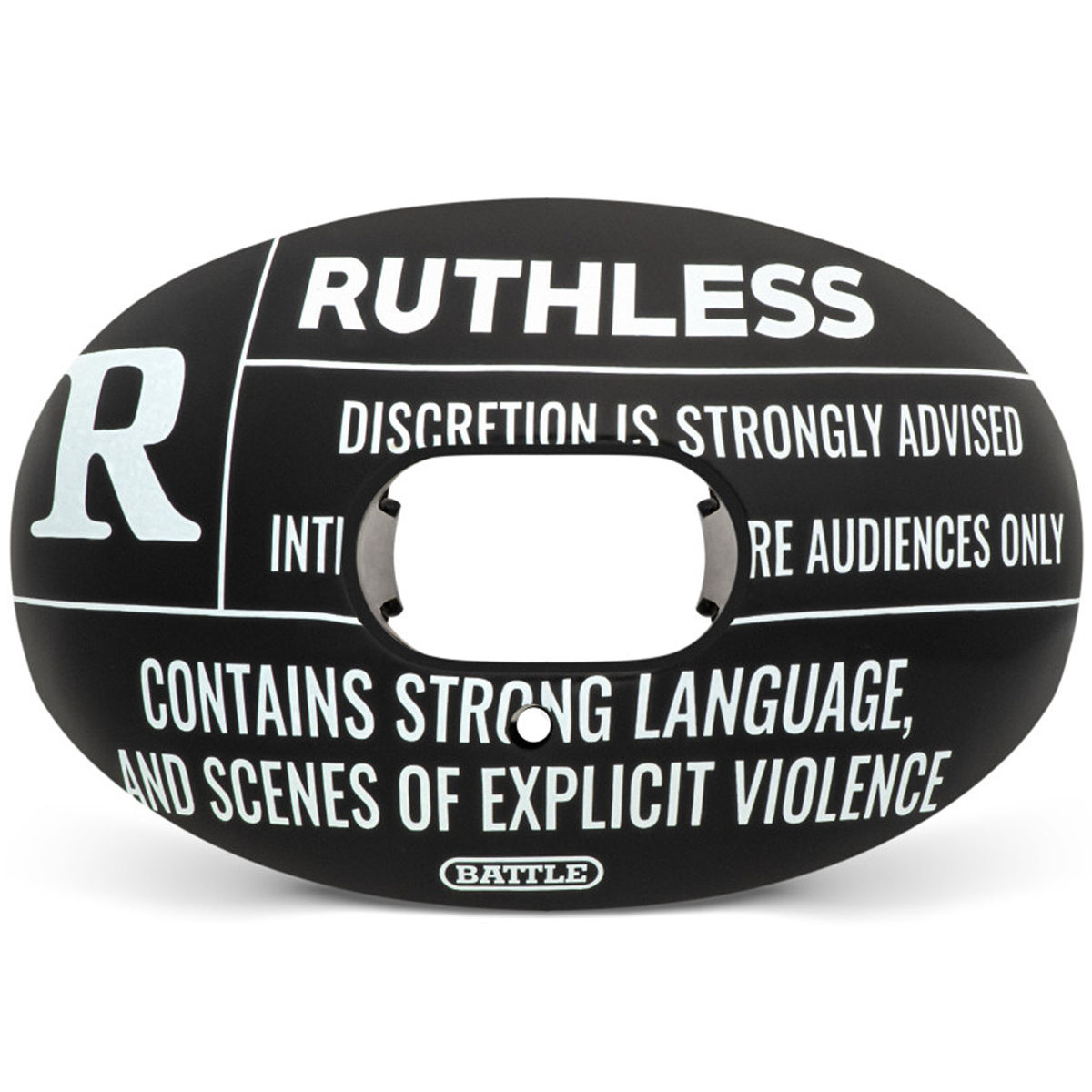 Battle Sports Ruthless Oxygen Lip Protector Mouthguard - Black/White