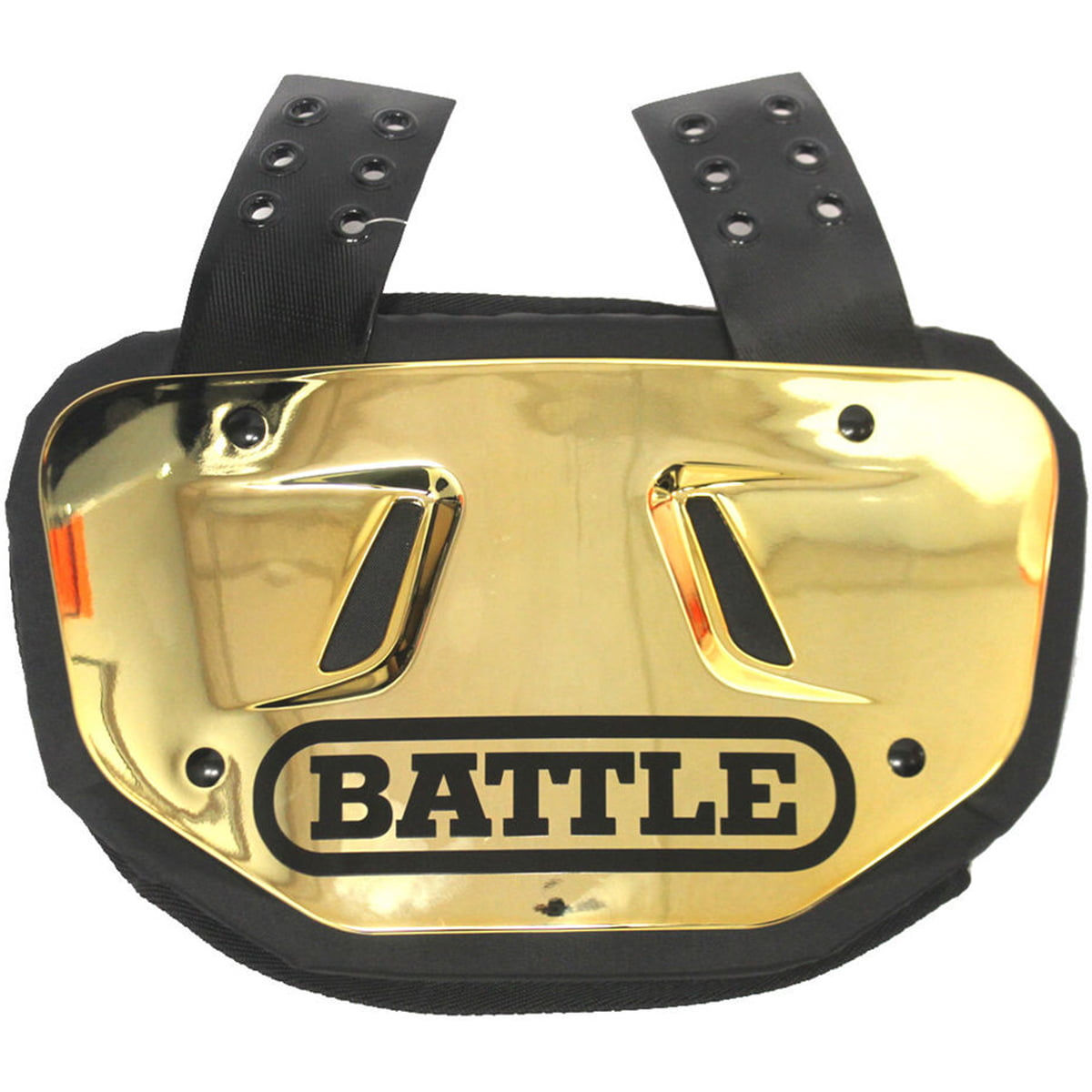 Battle Sports Youth Chrome Protective Football Back Plate - Gold