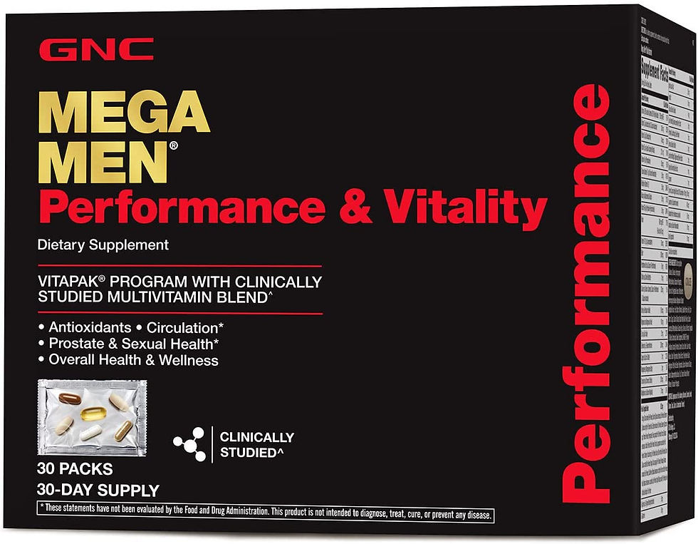 GNC Mega Men Performance and Vitality Vitapak Program - 30 Vitapaks