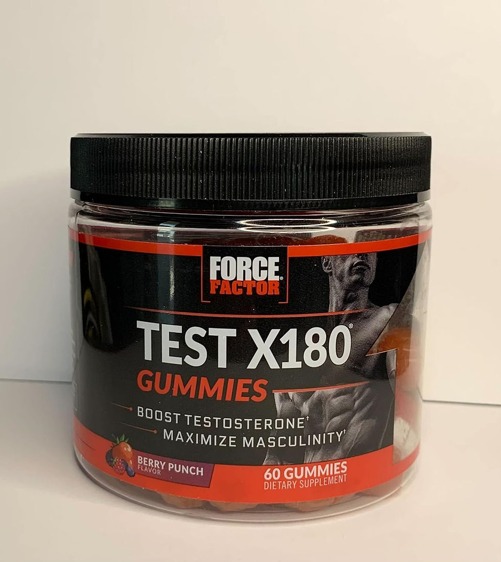 Thumbnail: Force Factor Test X180 Gummies Testosterone Booster for Men with Tongkat Ali, H