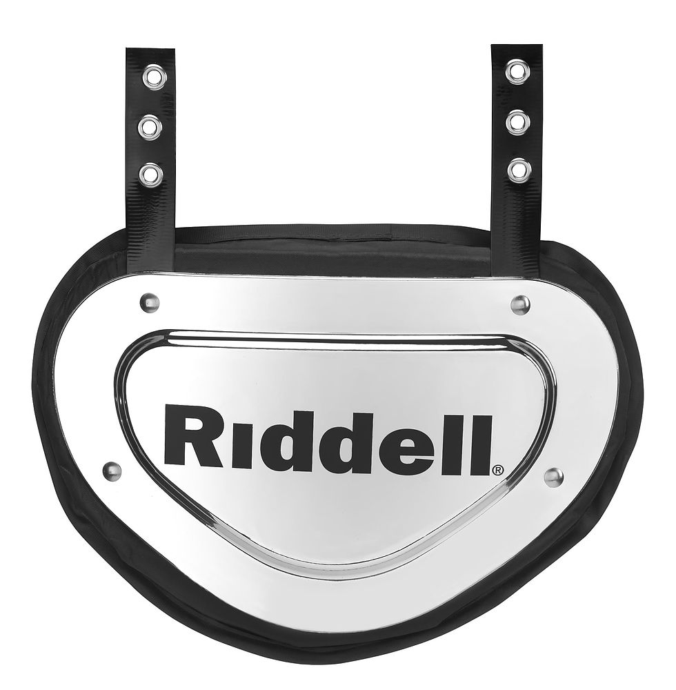 Riddell Chrome Finish Back Plate, Universal