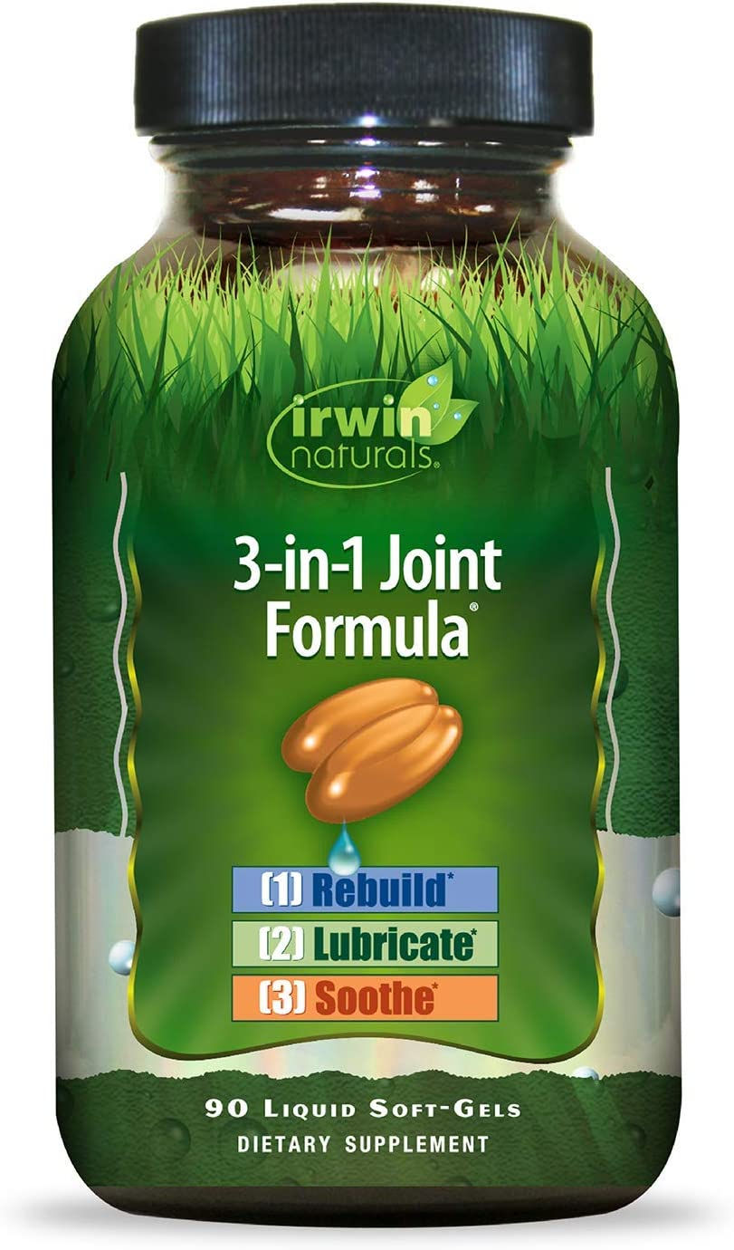 Irwin Naturals 3-in-1 Joint Formula - Powerful Joint Support Supplement with Gl