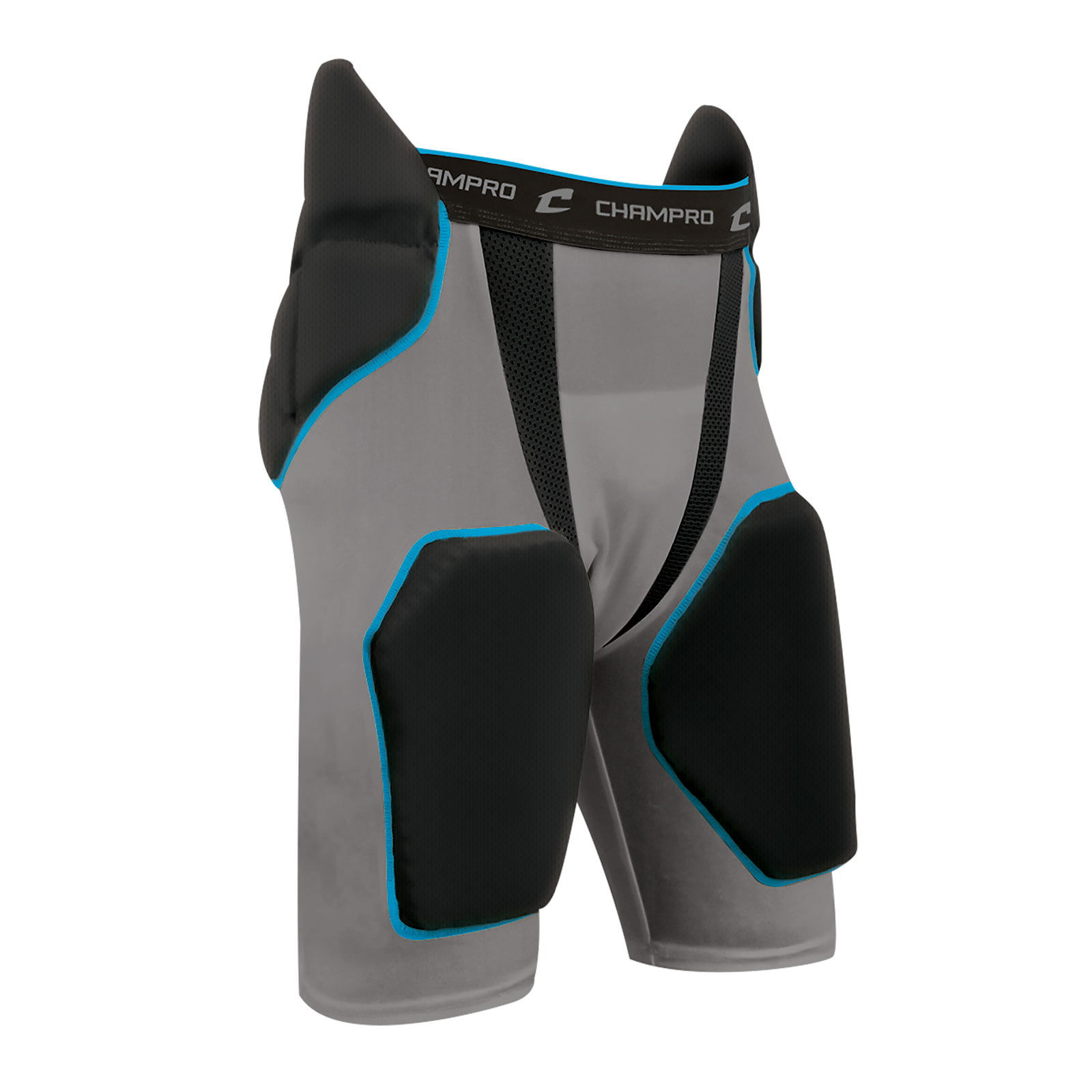 CHAMPRO Tri-Flex 5-Pad Integrated Football Girdle, Compression Fit