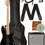 Thumbnail: Fender Squier Affinity Jaguar Bass H - Charcoal Frost Metallic Bundle with Rumb