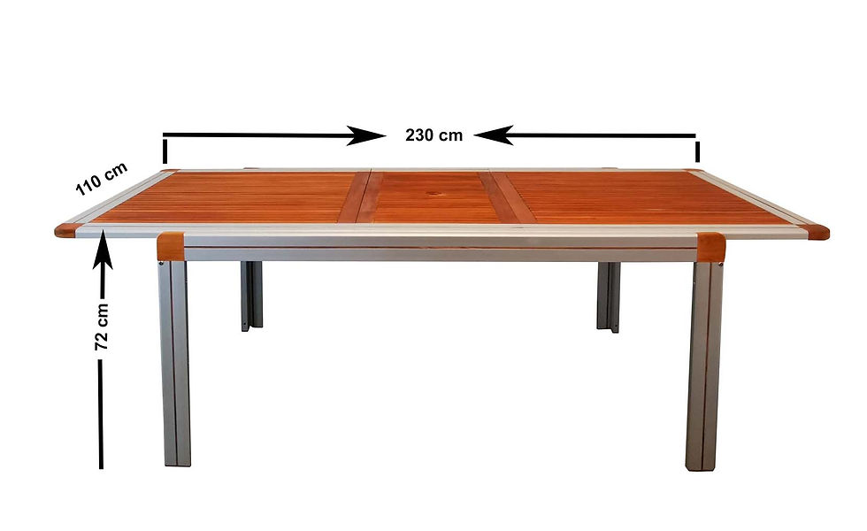 Thumbnail: GREATLAND- Rectangular extendable table 150 - 230 cm, oiled