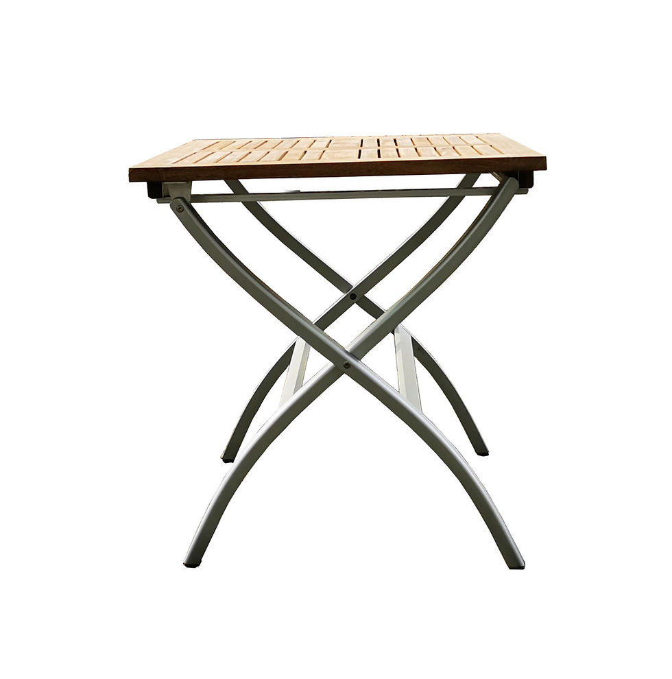 Miniaturbild: GREATLAND- Quadratischer Klapptisch 70 x 70 cm aus Teakholz und Alumium