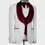Thumbnail: Burgundy velvet collar tuxedo 