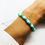 Miniature : bracelet perles Heishi femme turquoise la chouette nantaise