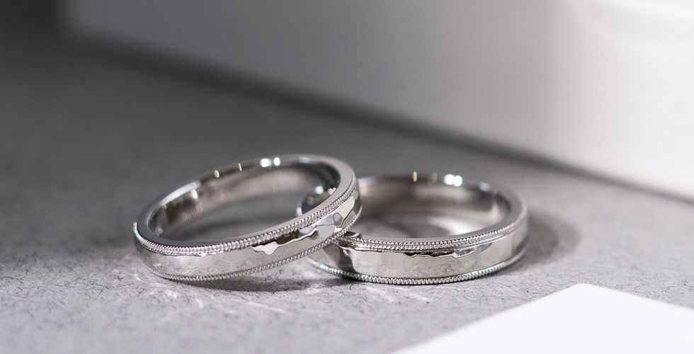 Hammered Ring | Milgrain | Polished