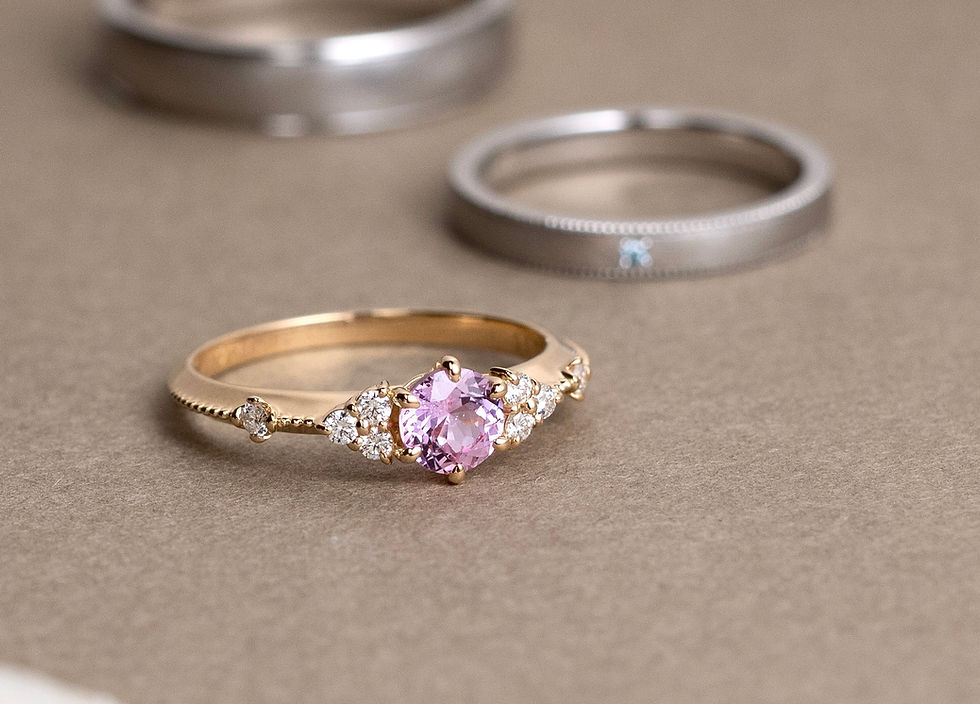 Designing Bespoke Pink Sapphire Engagement Ring