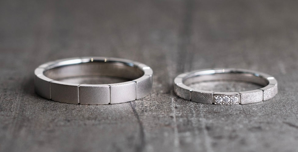 Japanese Geometric Wedding Band Design