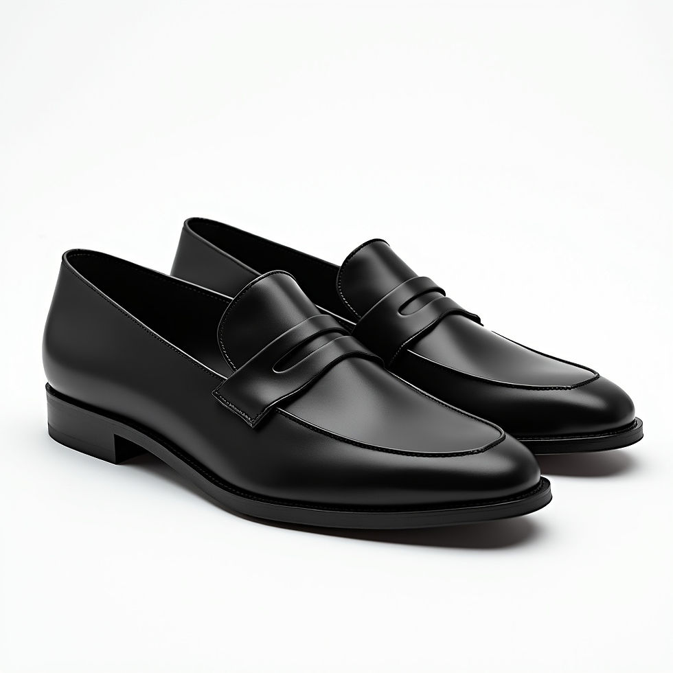 Classic Black Loafers