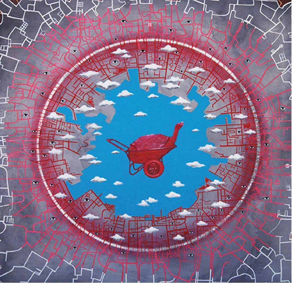 A circle on the canvas