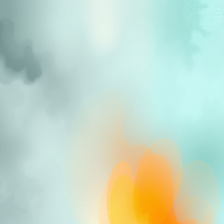 abstract art using light teal, grey, and orange..jpg