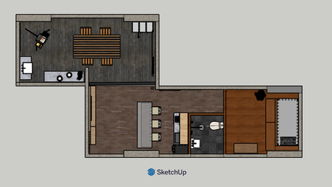 Micro-Apartment Design for a Lacquer Artist