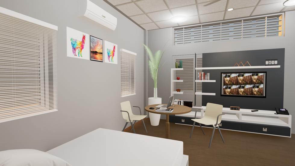 Guest Room 01 Perspective View 3