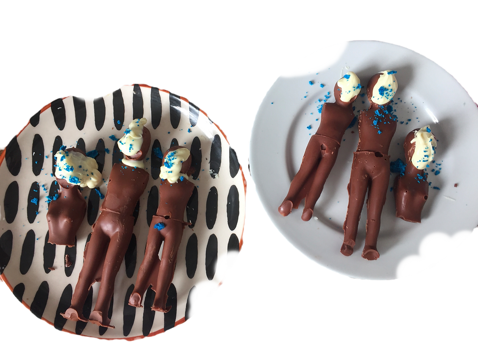 Thumbnail: Sonia Roshal: 'Eat Your Enemy!' Edible sculptures, confectionery
