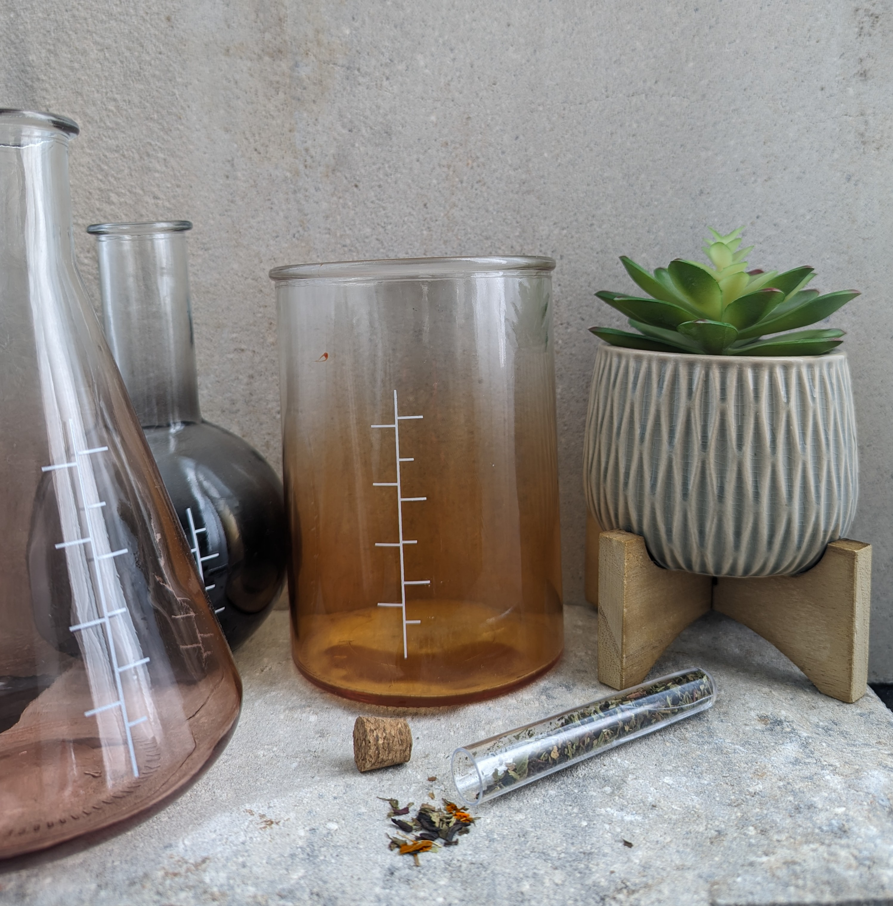 Gravid tea in plastic travel size bottle