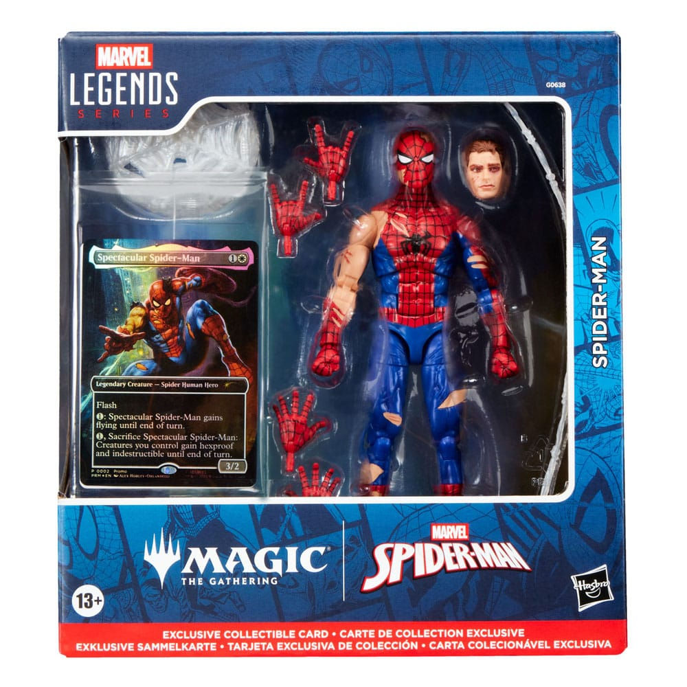 Marvel Legends Magic: The Gathering figurine Battle-Damaged Spider-Man