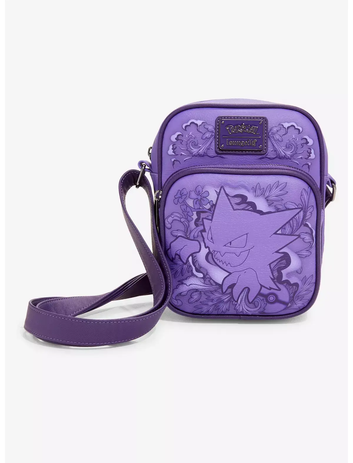 Loungefly Pokémon Haunter Purple Floral Crossbody Bag USA