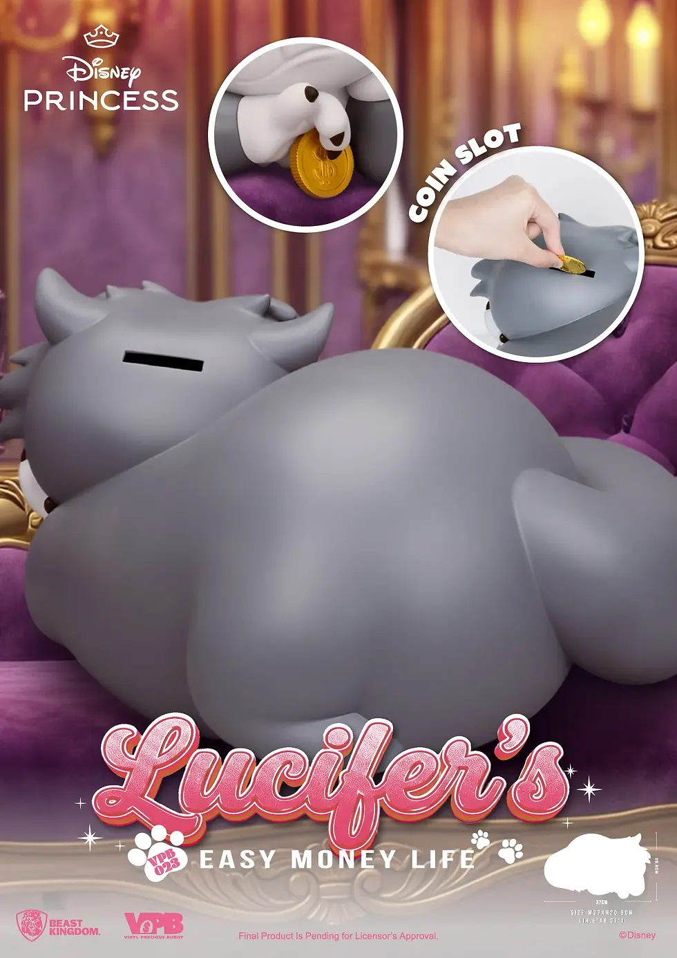 Miniature : Cendrillon - Lucifer - Tirelire 20.5cm