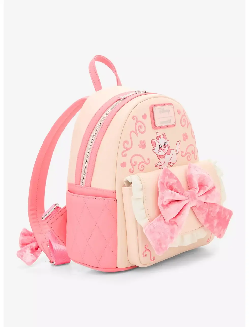 Miniature : Loungefly Disney The Aristocats Marie Velvet Bow Mini Backpack - USA