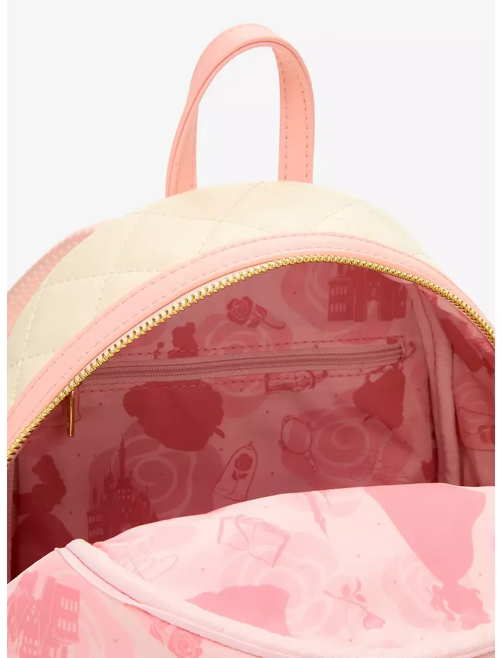 Miniature : La Belle et la bête - Quilted Belle - Mini Backpack USA