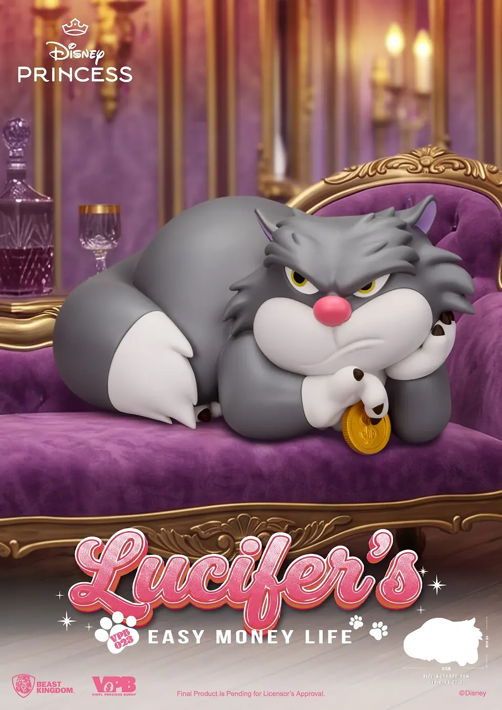 Miniature : Cendrillon - Lucifer - Tirelire 20.5cm