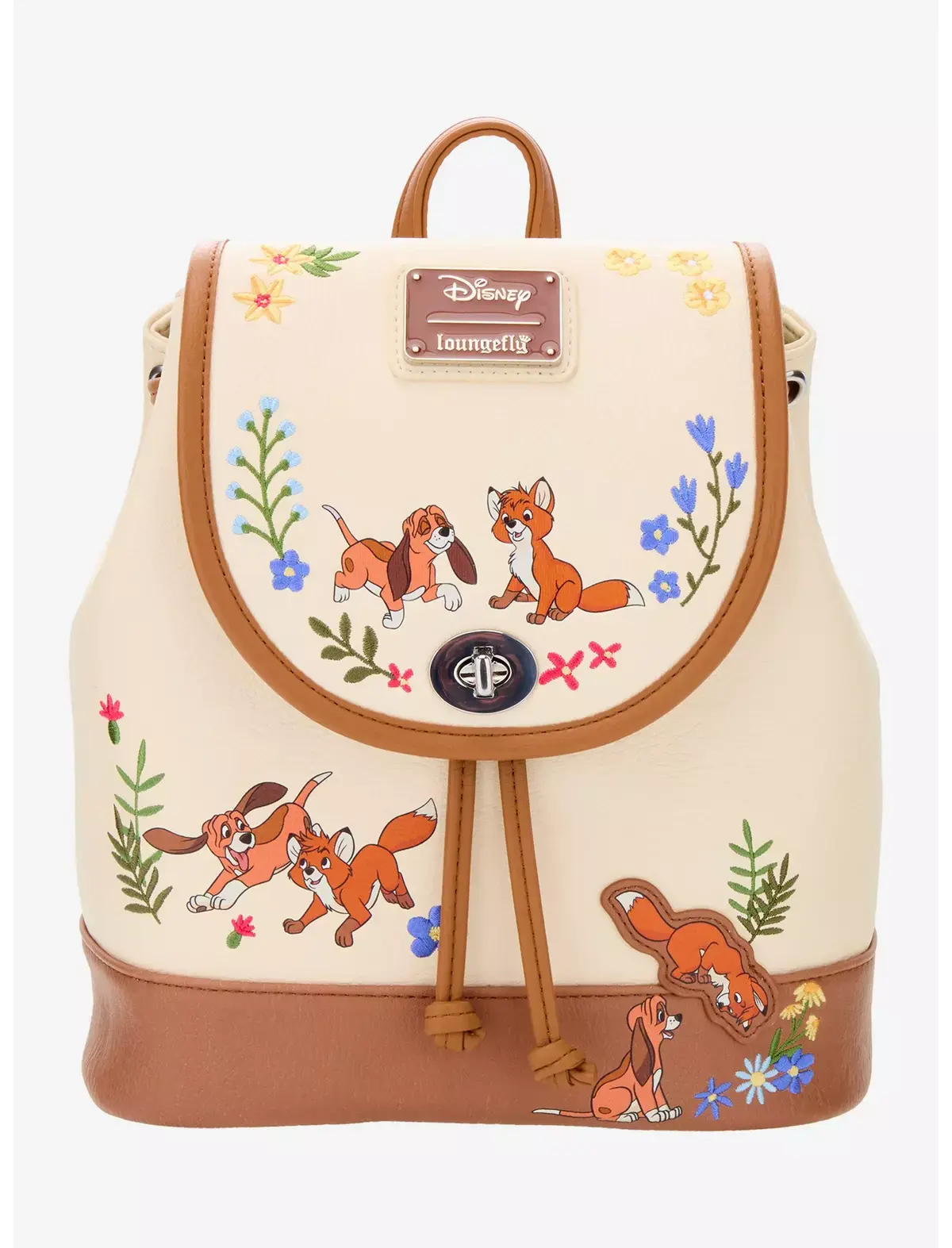 Loungefly Disney The Fox and the Hound Floral Mini Backpack USA