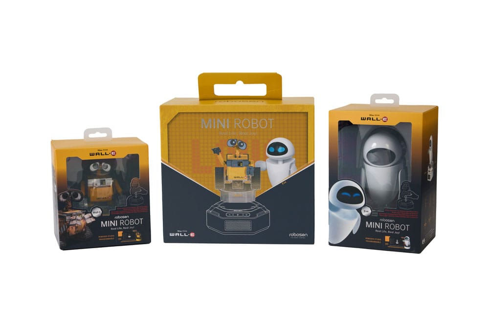 Wall-E Interactif Mini Robots pack de 2 figurines Wall-E & Eve *Version anglaise