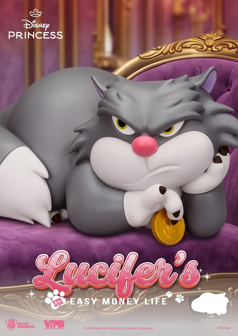 Miniature : Cendrillon - Lucifer - Tirelire 20.5cm
