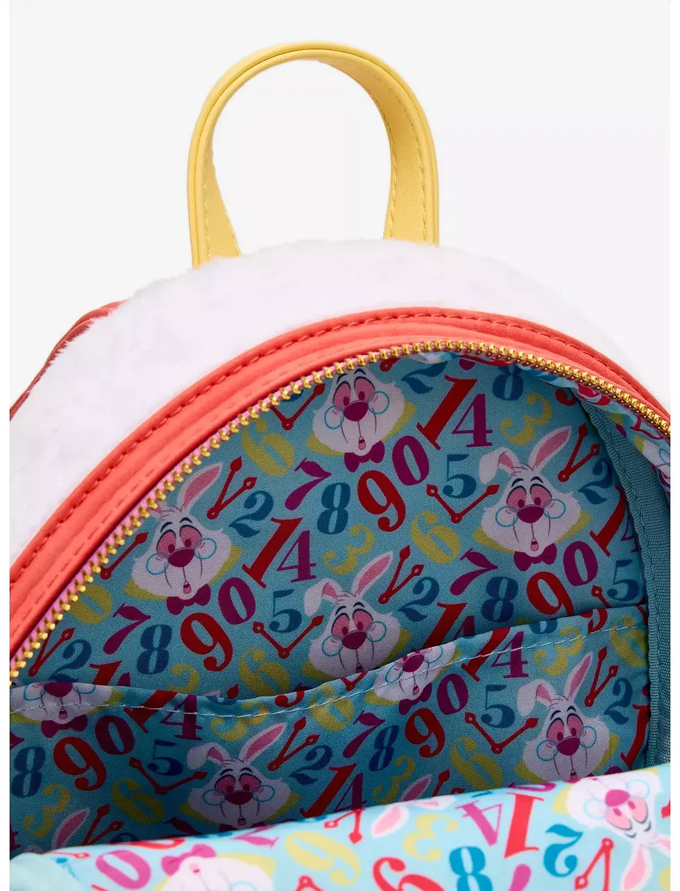 Miniature : Loungefly Disney Alice In Wonderland Lapin Blanc White Rabbit Fuzzy - sac à dos