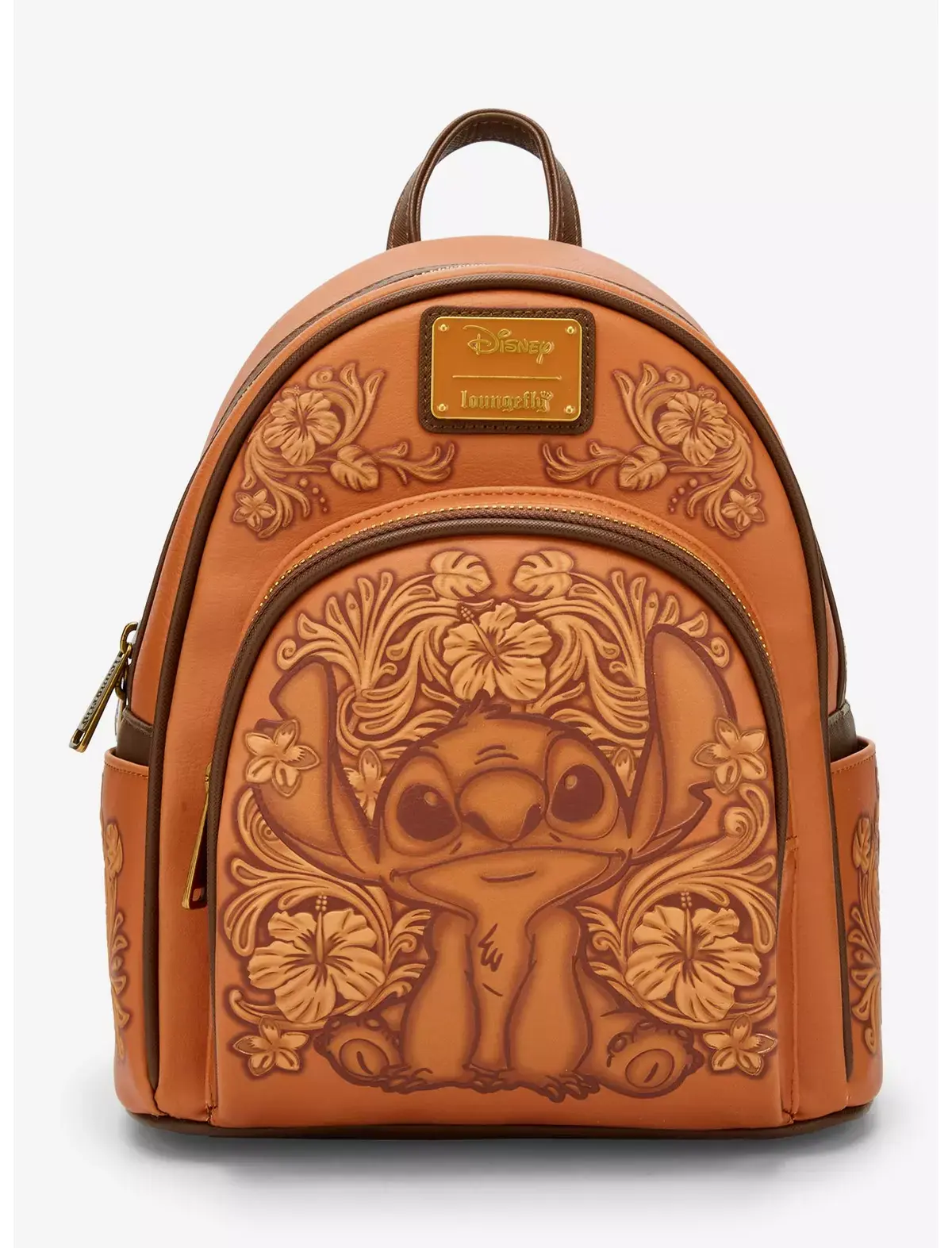 Loungefly Disney Lilo & Stitch Tonal Stitch Carving Mini Backpack USA