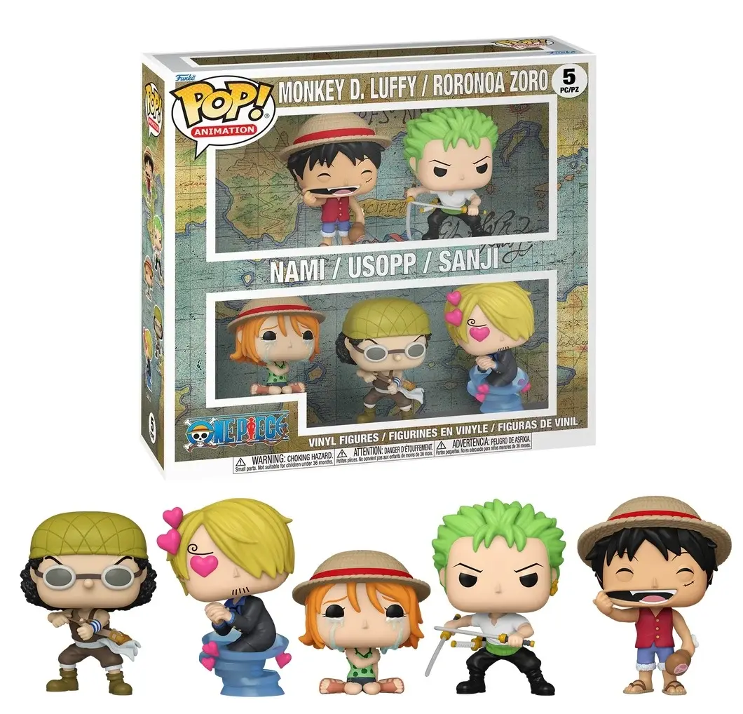 ONE PIECE - POP Animation - Pirates au chapeau de paille 5PK