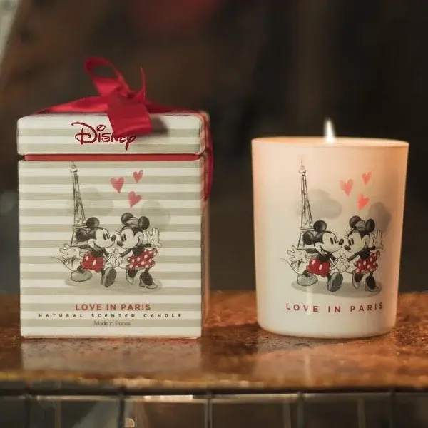 Francal - Mickey & Minnie Love in Paris en verre