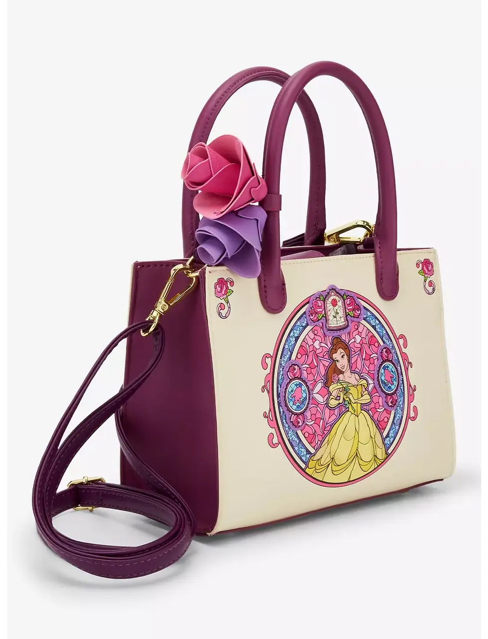 Miniature : Beauty and the Beast Belle Stained Glass Portrait Exclusive - sac bandouillière