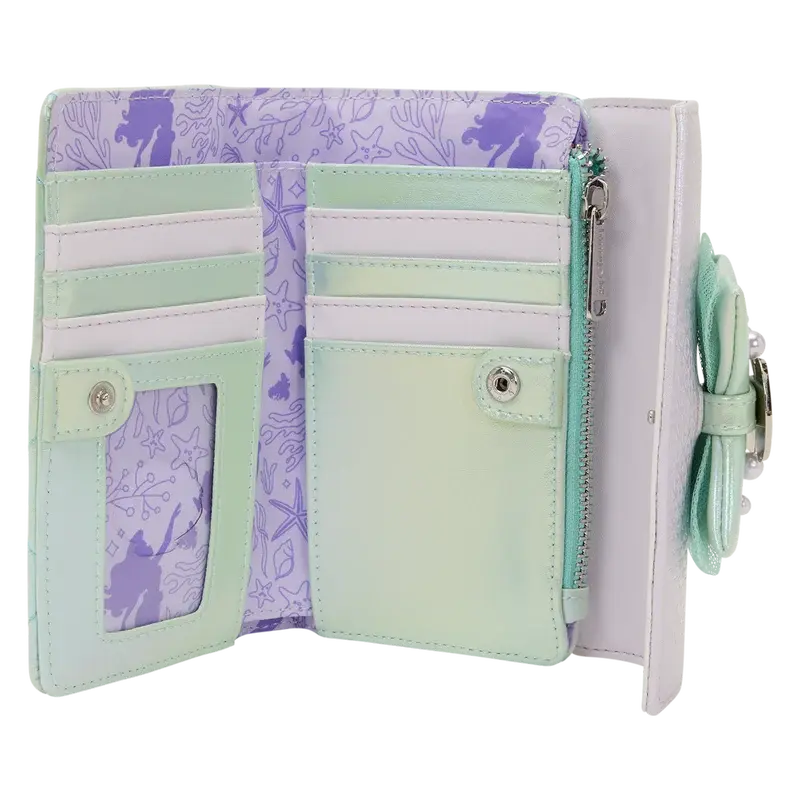 Miniature : LA PETITE SIRENE - Iridescent Pearl - Portefeuille LoungeFly