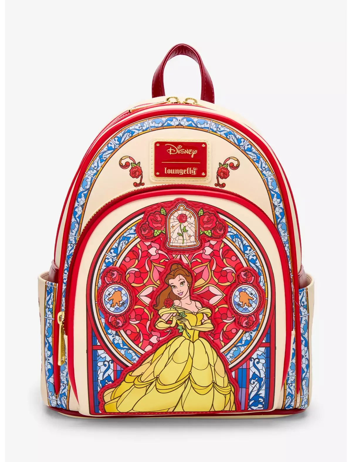 Loungefly Disney Beauty and the Beast Belle Stained Glass Portrait Backpack USA