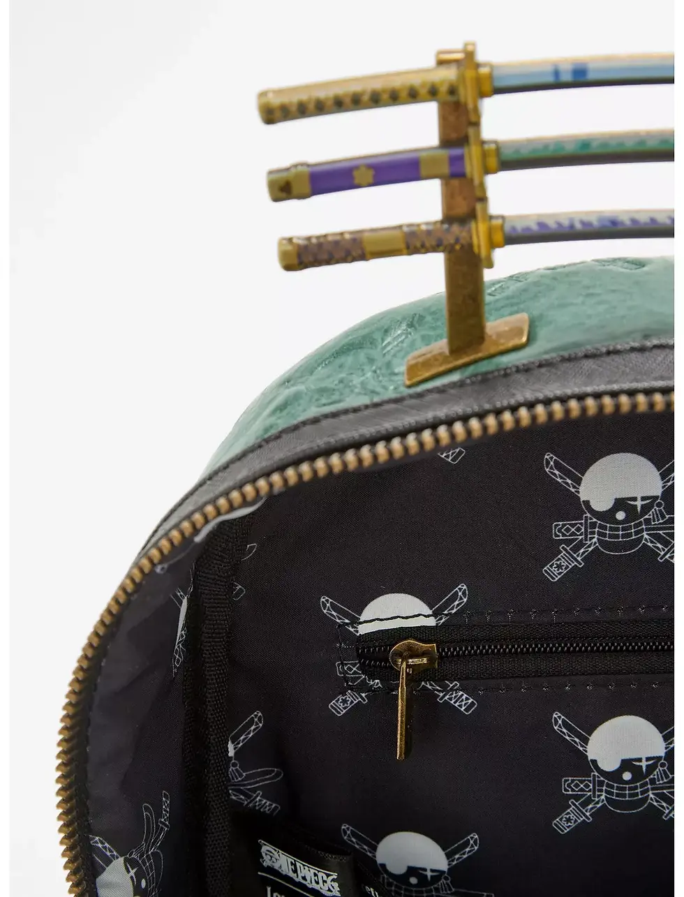 Miniature : Loungefly One Piece Roronoa Zoro Debossed Mini Backpack - Exclu USA