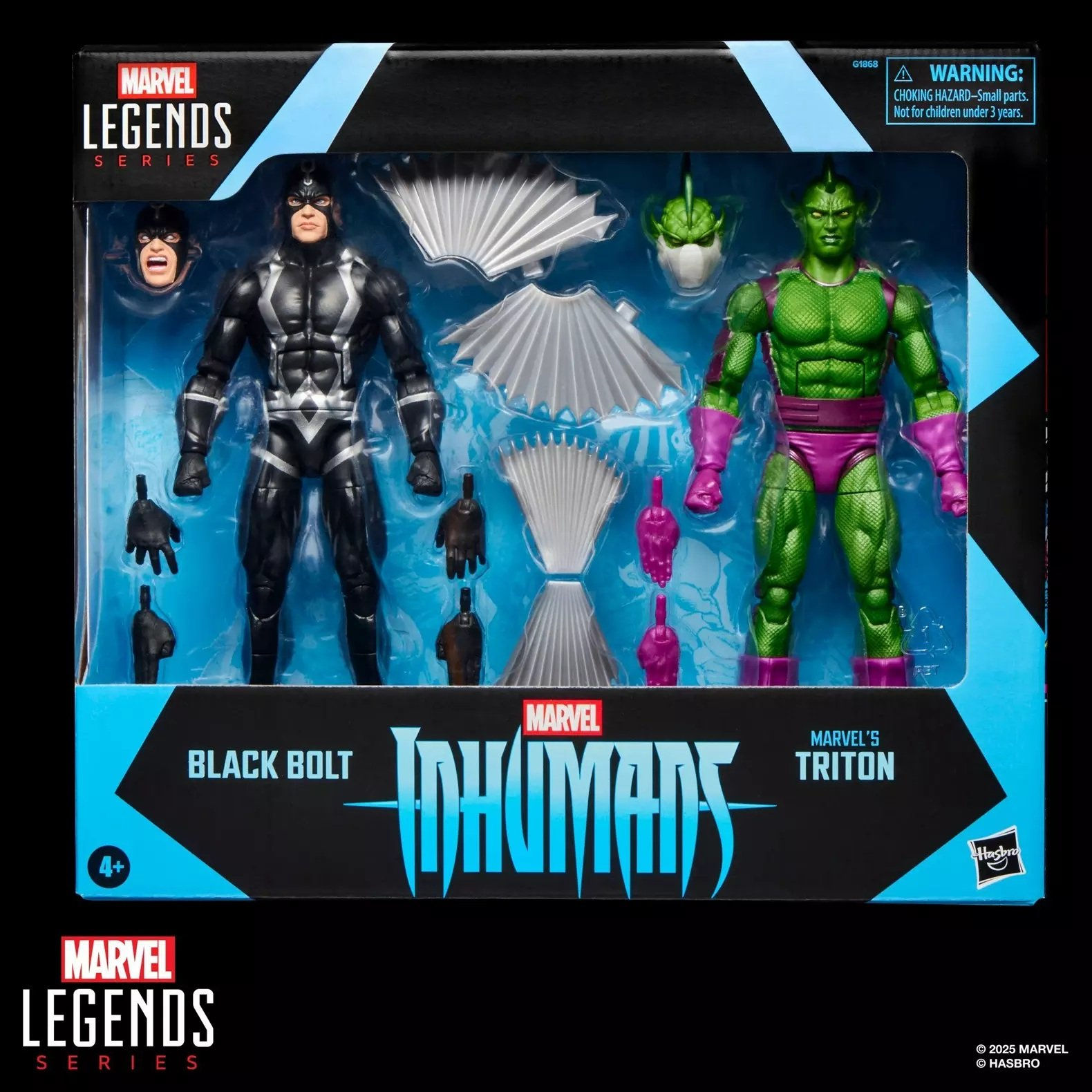 Marvel - Inhumans Black Bolt & Triton - Figurine Legend Series 15cm