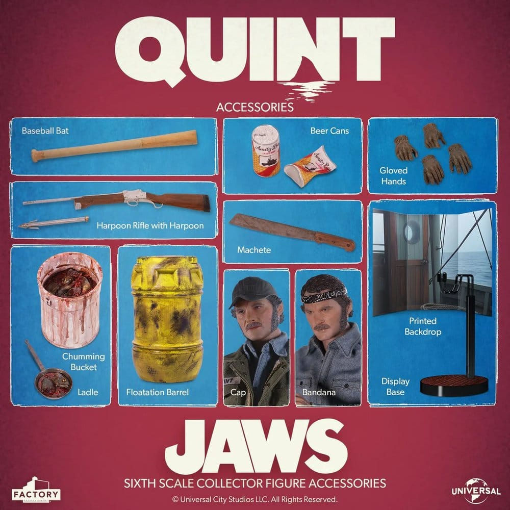 Jaws Les Dents de la mer figurine 1/6 Quint 15 cm