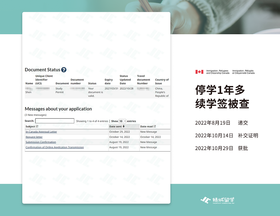 停学1年多，续签被查怎么办？